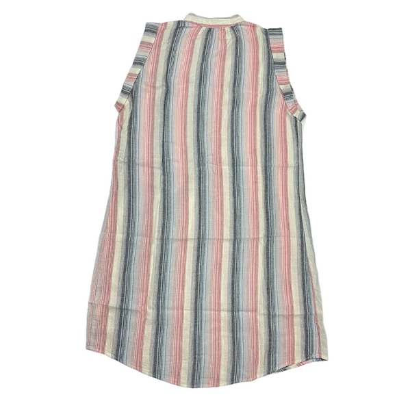 ⚡️SOLD⚡️Anthropologie Dress Striped High Low Tunic Shirtdress Cloth & Stone Pink - Picture 4 of 14